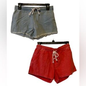 ❣️Bundle of 2❣️ Soft Drawstring Denim Shorts
